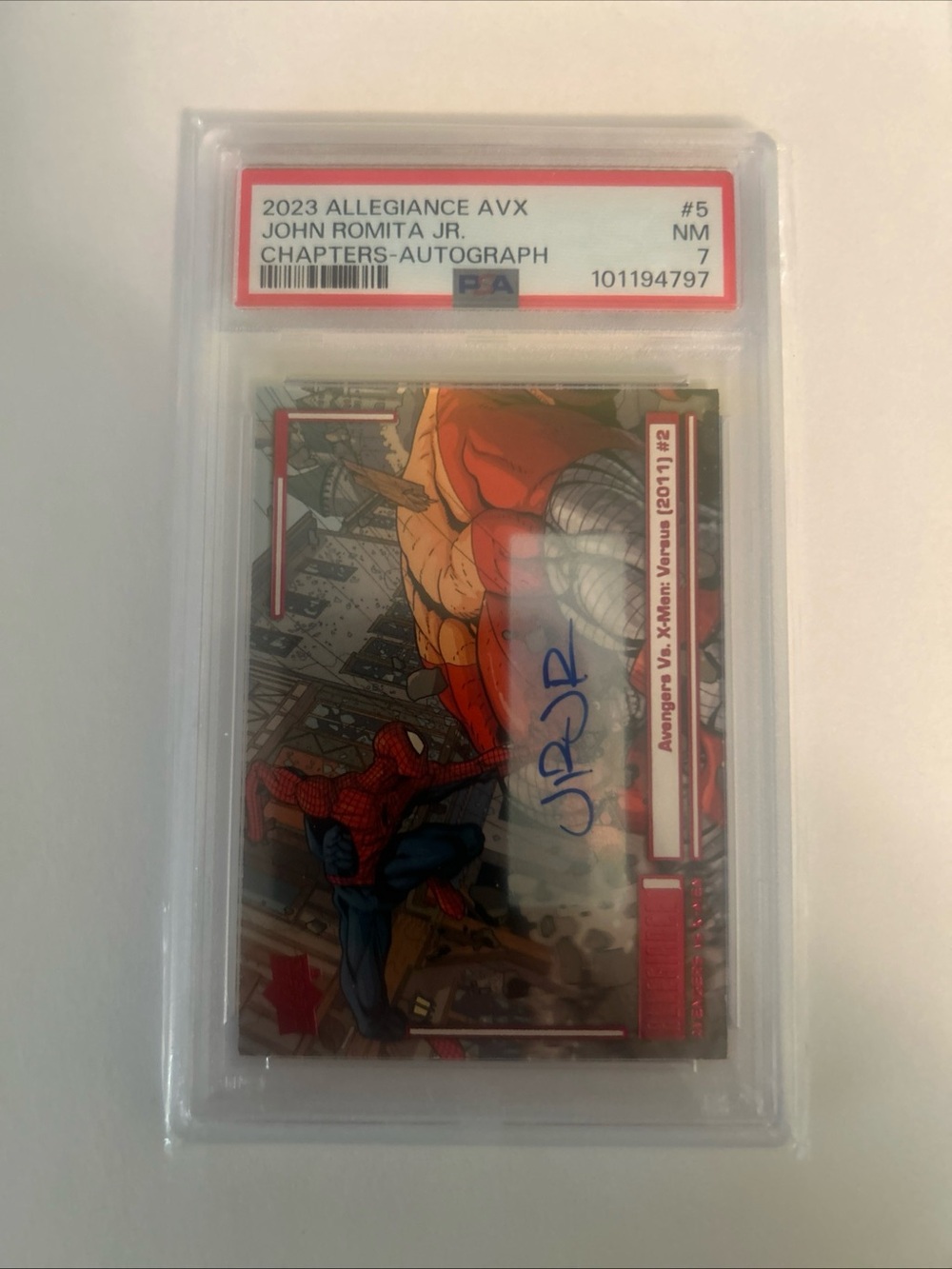 2023 Allegiance AVX Avengers #5 John Romita Jr Chapters - Auto POP 1 - Picture 2 of 8